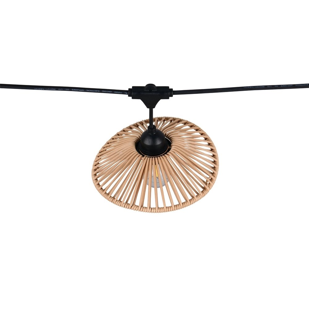 Lichtslinger Chain zwart met bruin 600cm Trio 4017807697612