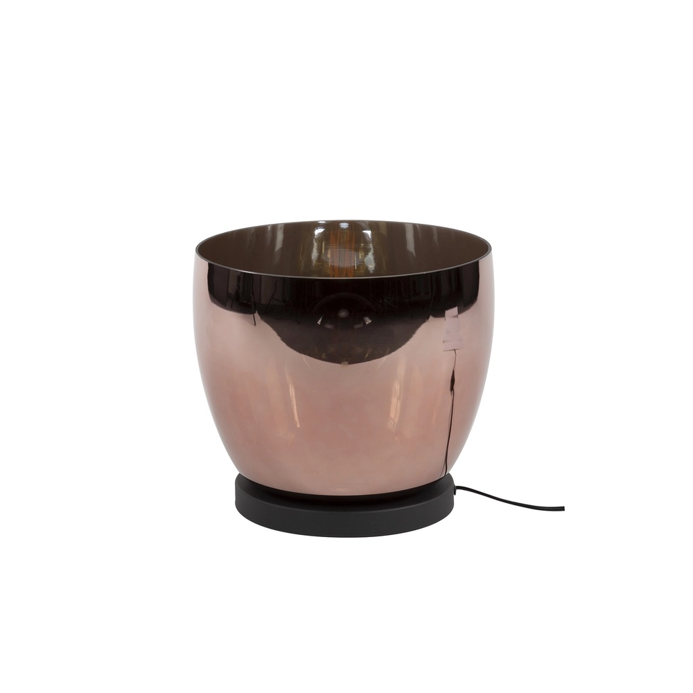 Vloerlamp koper glas UP Ø 29cm - 27cm hoog Lyora 8716803512603