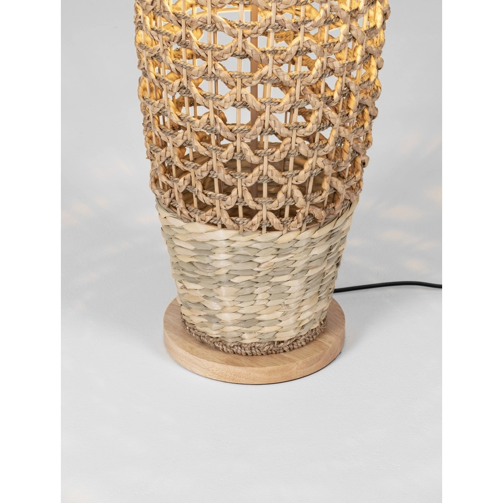 Vloerlamp Anada bruin Ø 33cm Lyora 5212017477484