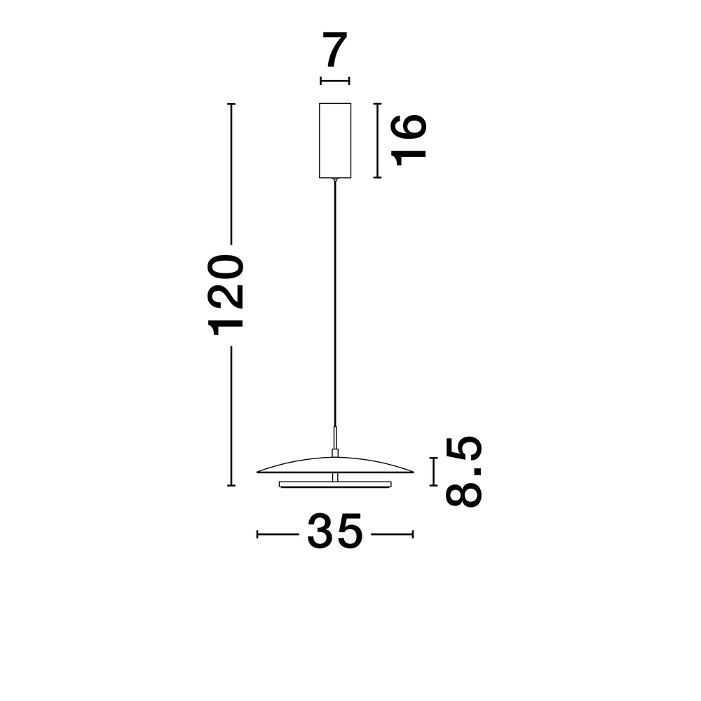 Design hanglamp Olos wit Ø 35cm Lyora 5212017456991