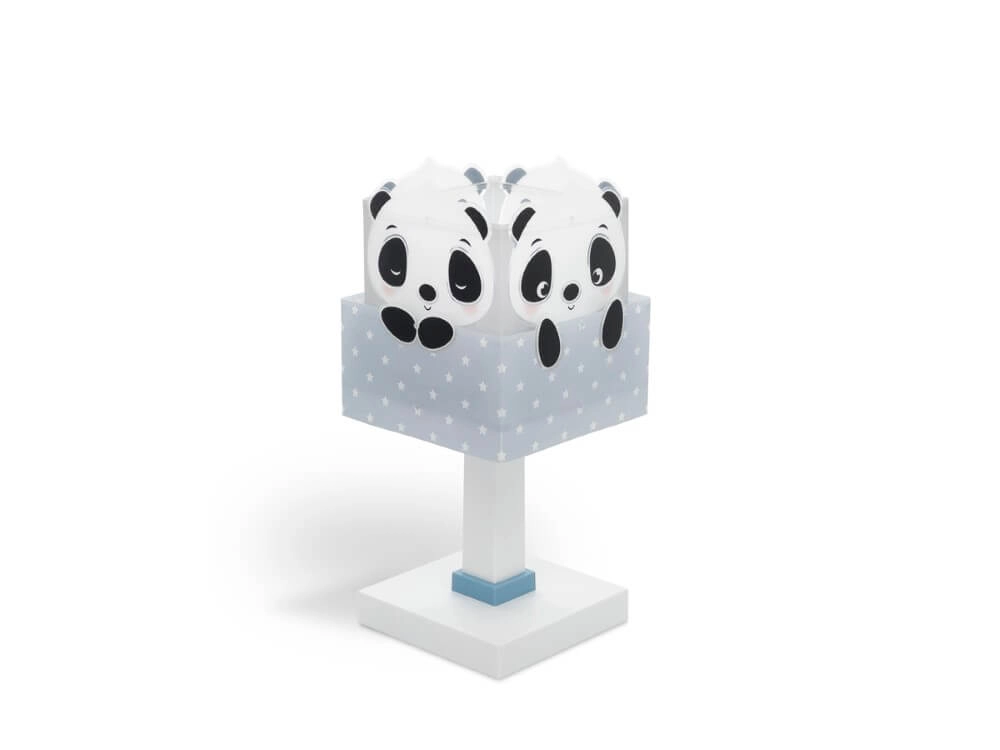 Kinderkamer tafellamp Panda soft blauw