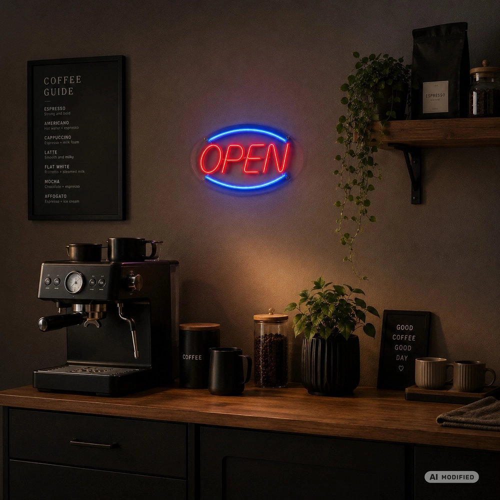 Neon wandlamp Neon-Tales "Open" Brilliant 4004353477850
