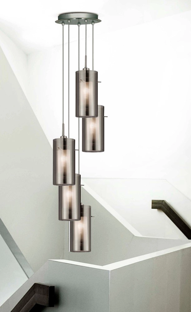 Vide hanglamp Duo 2 5-lichts Searchlight 5053423018997