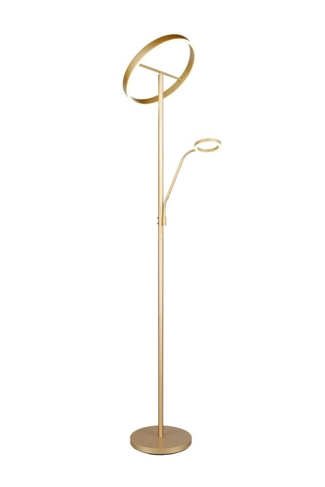 Design leeslamp Willis Goud - 180cm Trio 4017807627923