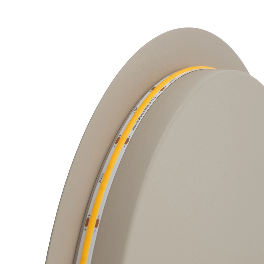 Design wandlamp Ring zand bruin Ø 35cm Lyora 5903139126540
