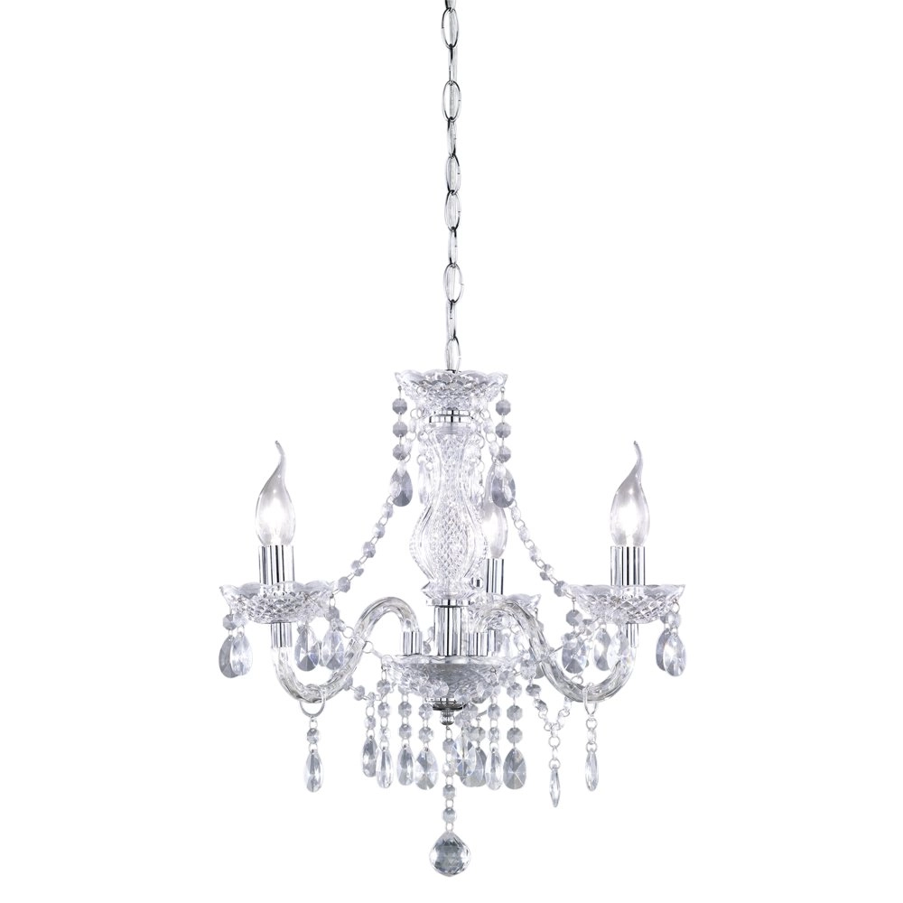 Kroonluchter Luster Crystal 40cm 3-lichts transparant Kroonluchter Luster Crystal 40cm 3-lichts transparant