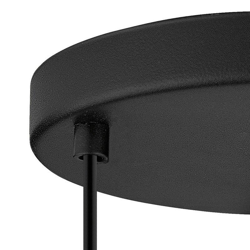 Vintage hanglamp Newtown Disk 3-lichts 38cm zwart Eglo 9002759494797