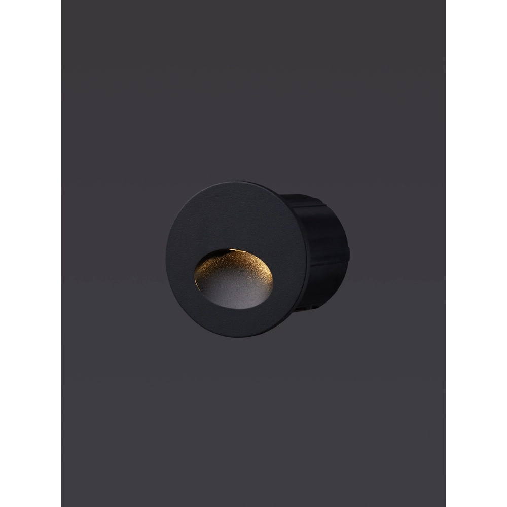 Ronde inbouwlamp Circe antraciet