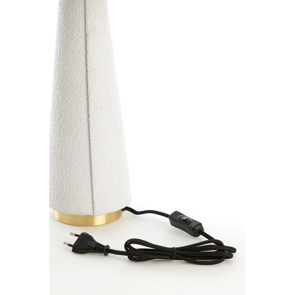 Schemerlamp Devia Ø 30cm - bouclé - beige Light & Living 8717807759469