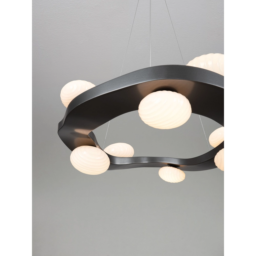 Design hanglamp Severo zwart met wit Lyora 5212063500365