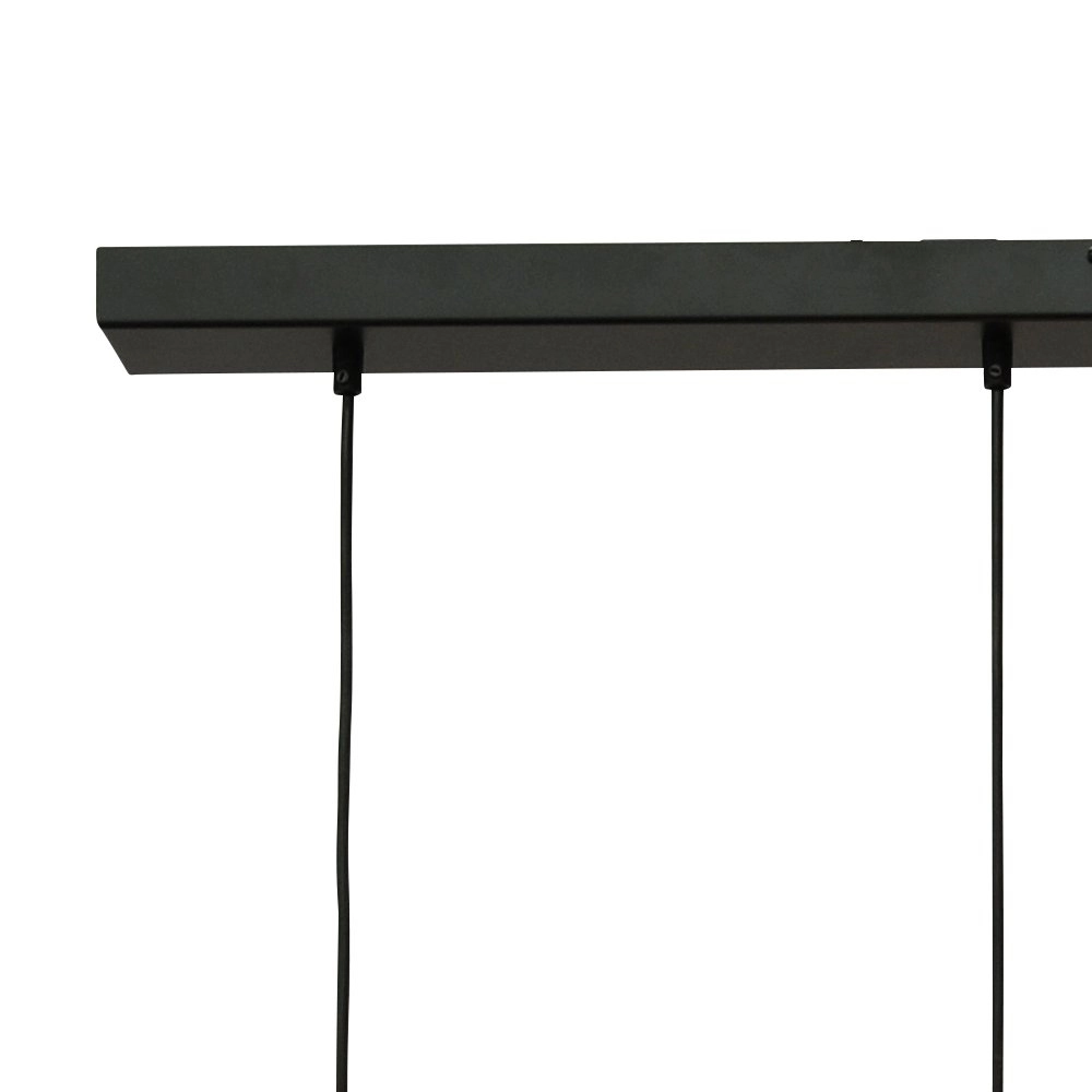 Zwarte hanglamp met goud Bounty 5-lichts curiosa glas Masterlight 8718121247700