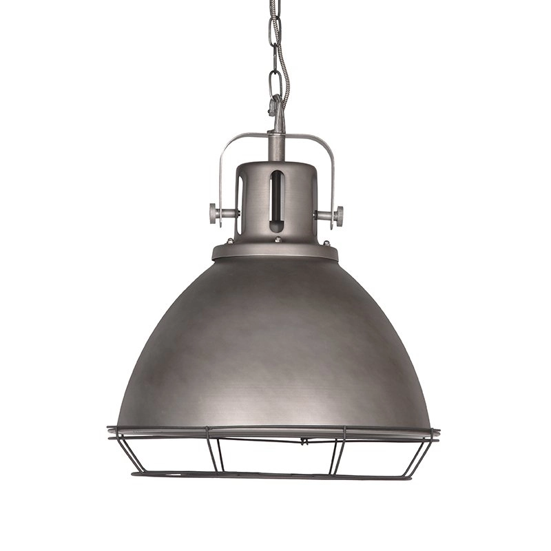 Stoere hanglamp Spot Grid Ø 47cm grijs Label51 8718885279740