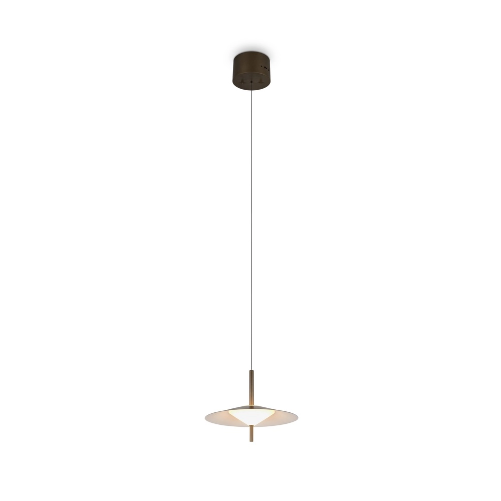 Design hanglamp Amalo platinum bruin Ø 30cm