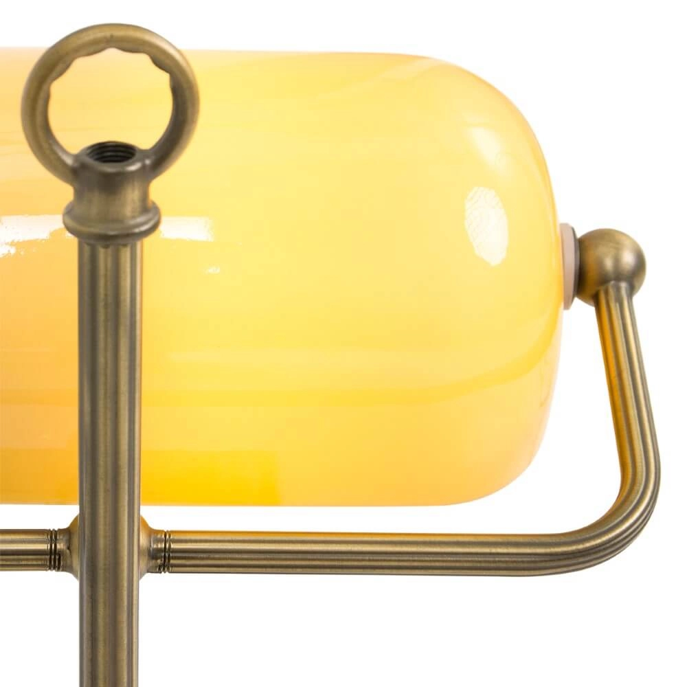 Bankierslamp Ancilla brons met bruin Steinhauer 8712746104417