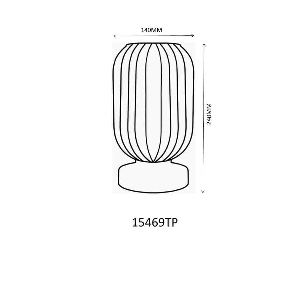 Ronde tafellamp Normy rood glas Ø 14cm Globo 9007371450299