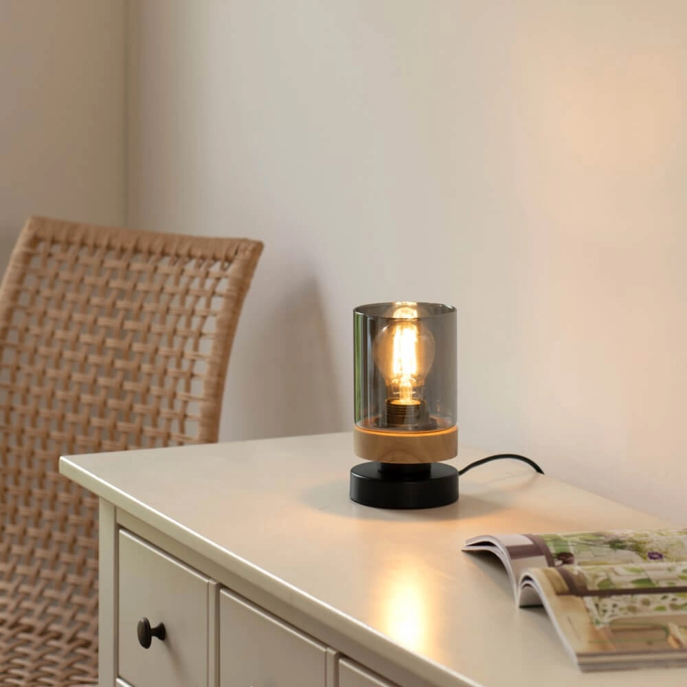 Tafellamp Pasqual zwart Just Light 4043689986087