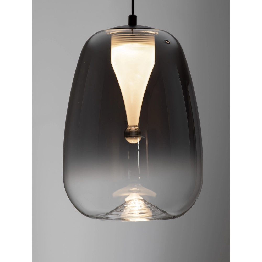 Design hanglamp Oblo 1-lichts smoke glas