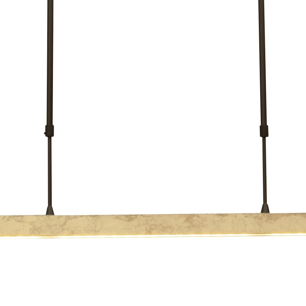 Zwarte hanglamp Real 3 met goud 160cm Masterlight 8718121219677