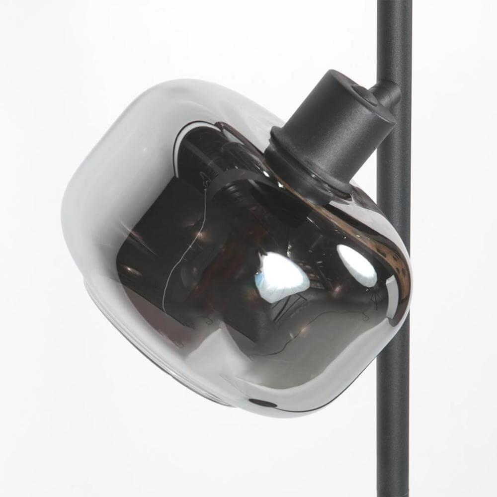 Zwarte vloerlamp Tenebris 2-lichts Steinhauer 8712746178159