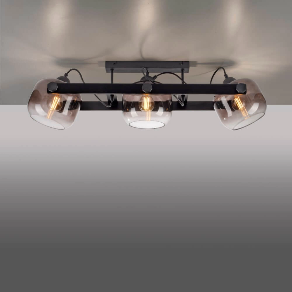 Plafondlamp Cup 2.0 3-lichts smoke glas Just Light 4043689004743