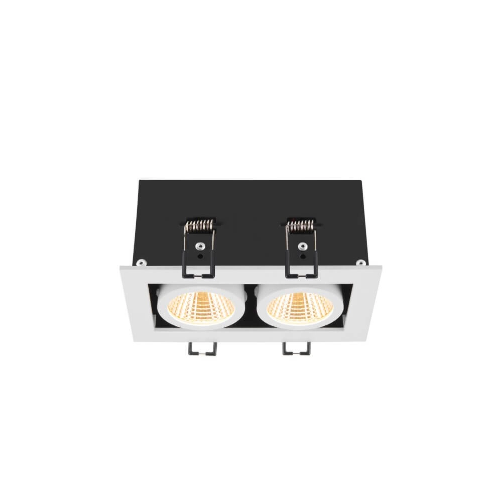 Vierkante led inbouwspot Kadux Double 2x Led - wit - 3000K SLV 4024163279079