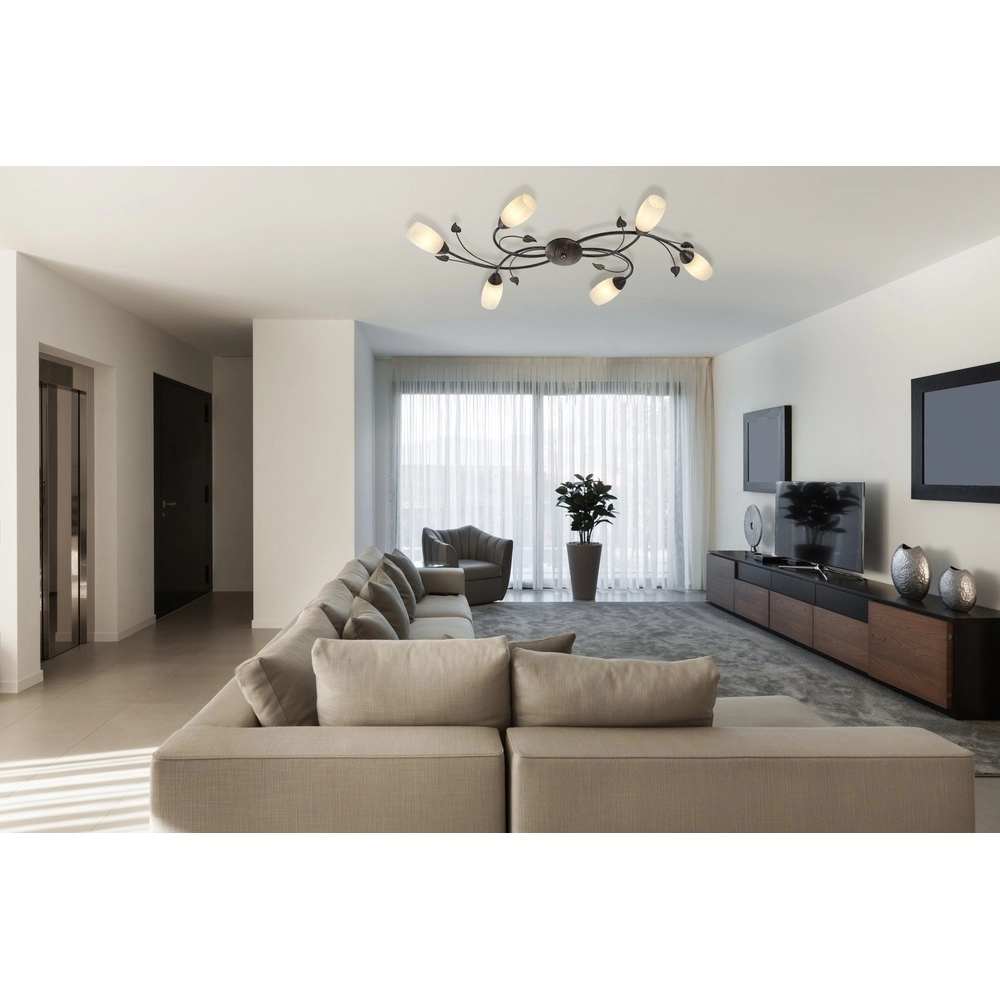 Plafondlamp Venezia roest bruin Globo 9007371484577