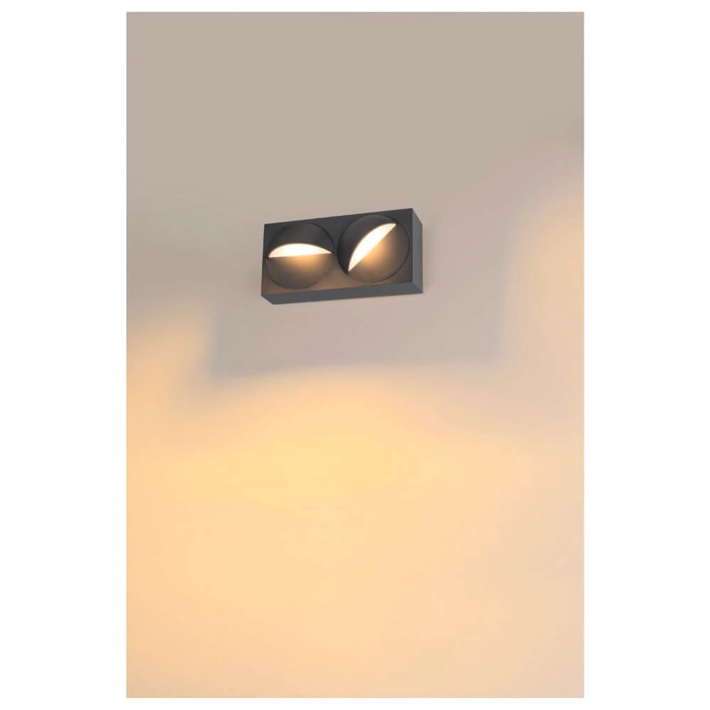 Verstelbare muurspot Lid I dubbel SLV 4024163288095