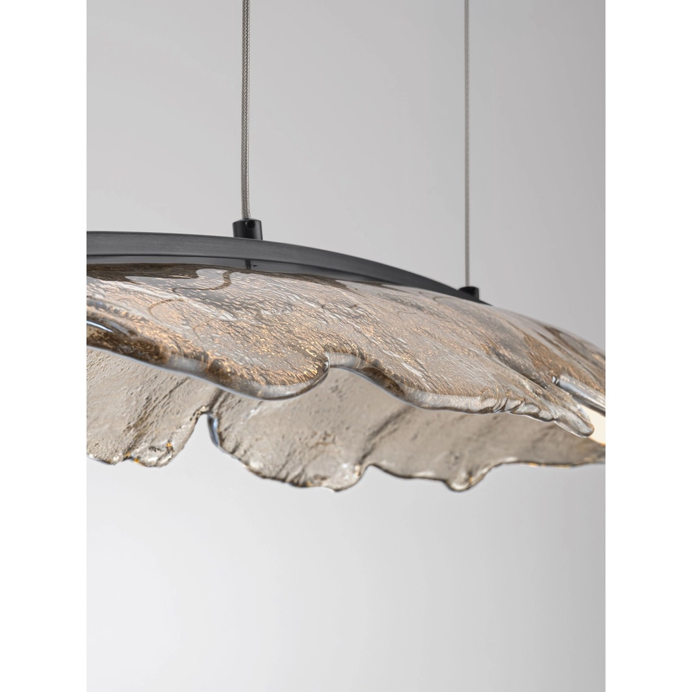 Design hanglamp Amado antraciet met mokka 104cm Lyora 5212063500273