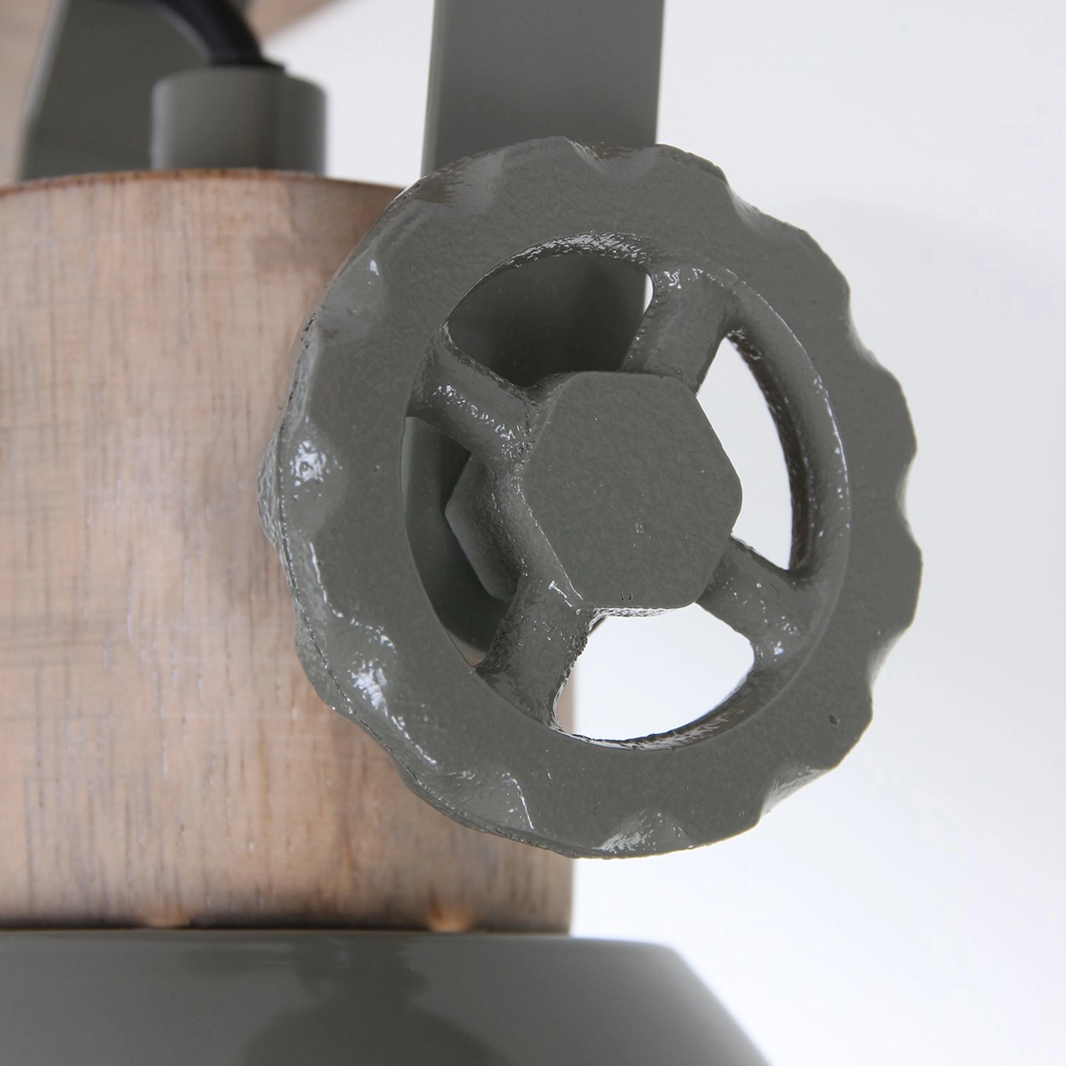 Opbouwspot Gearwood 2-lichts groen met houtbruin Steinhauer 8712746122732