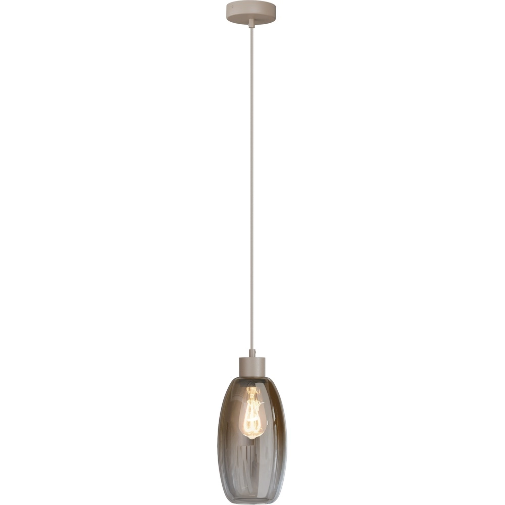 Glazen hanglamp Olive Ø 15cm - zand