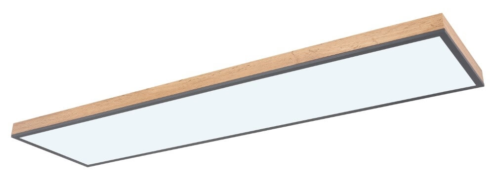 Houten led plafondlamp Doro 120x30cm Globo 9007371428014