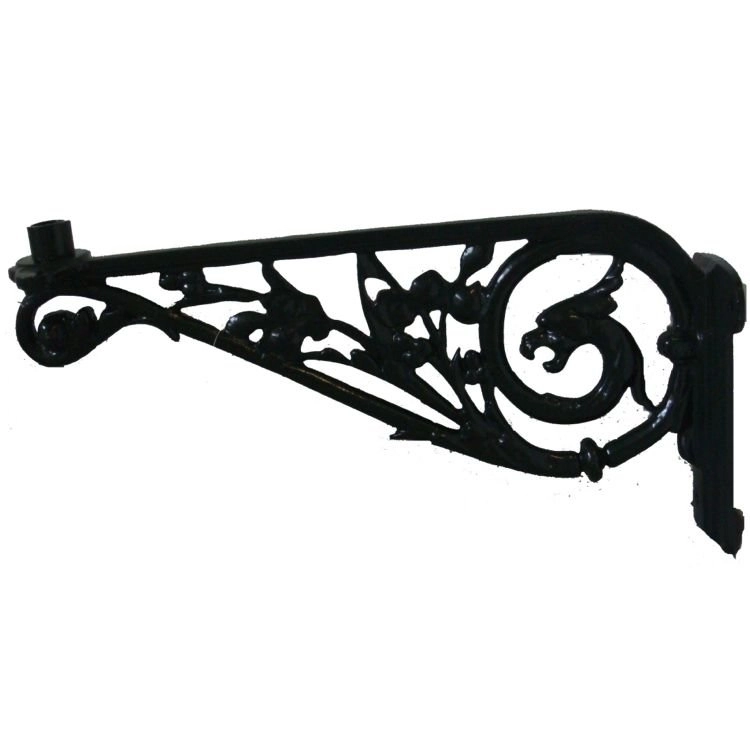 Grote nostalgische wandsteun Goes zwart