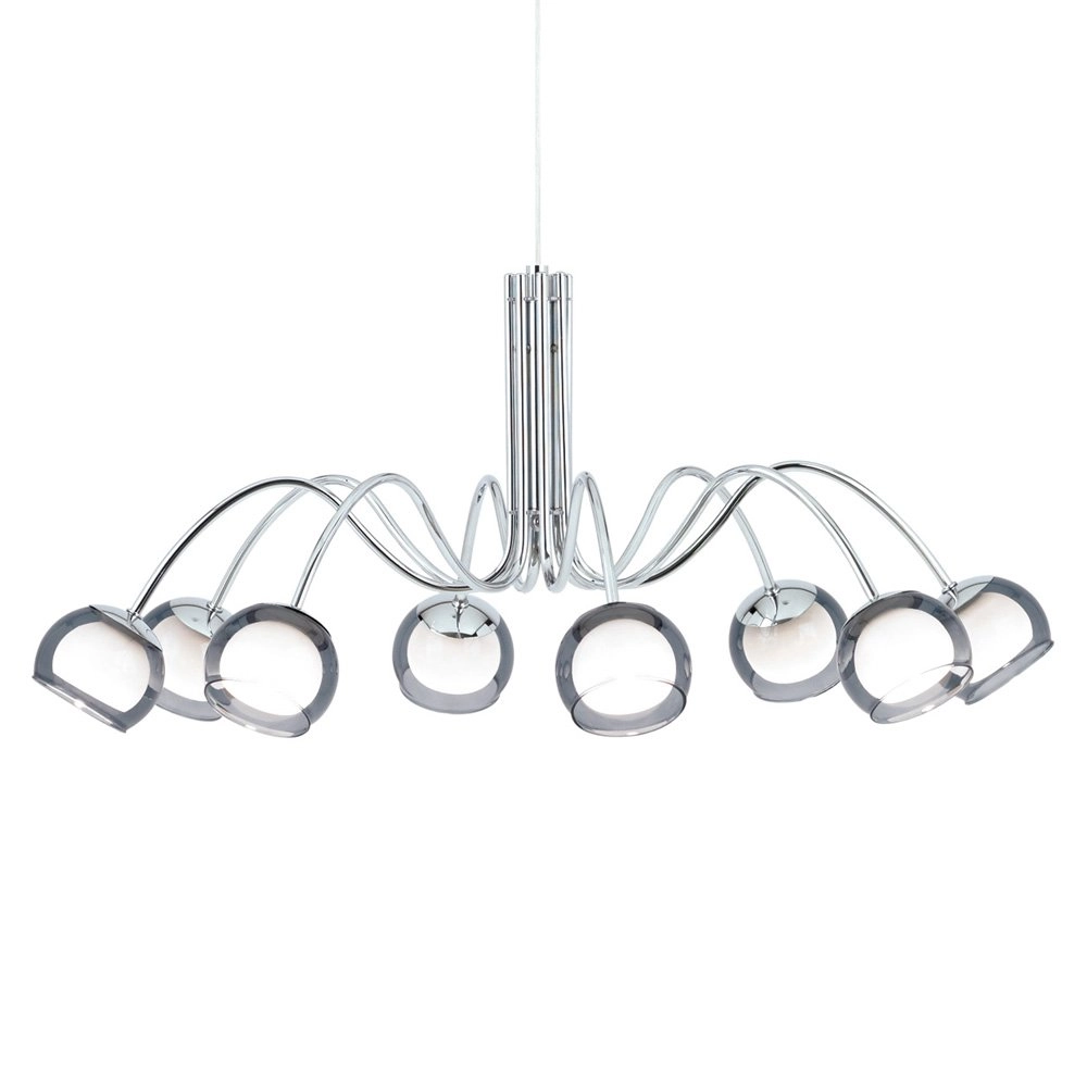8-lichts hanglamp Malagon chroom Stars of Light 9002759391492