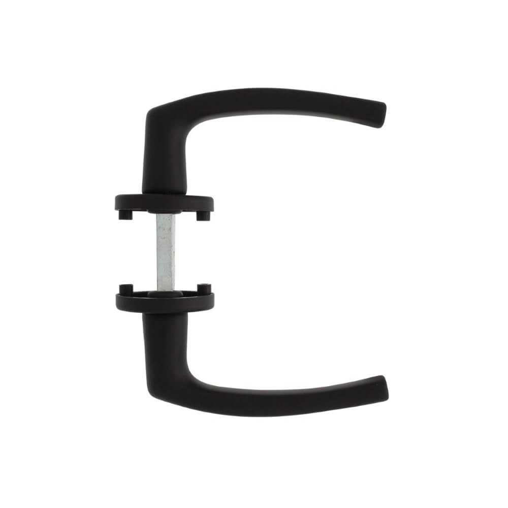 Deurklink Denham aluminium zwart Ø 5cm Intersteel 8714186505182