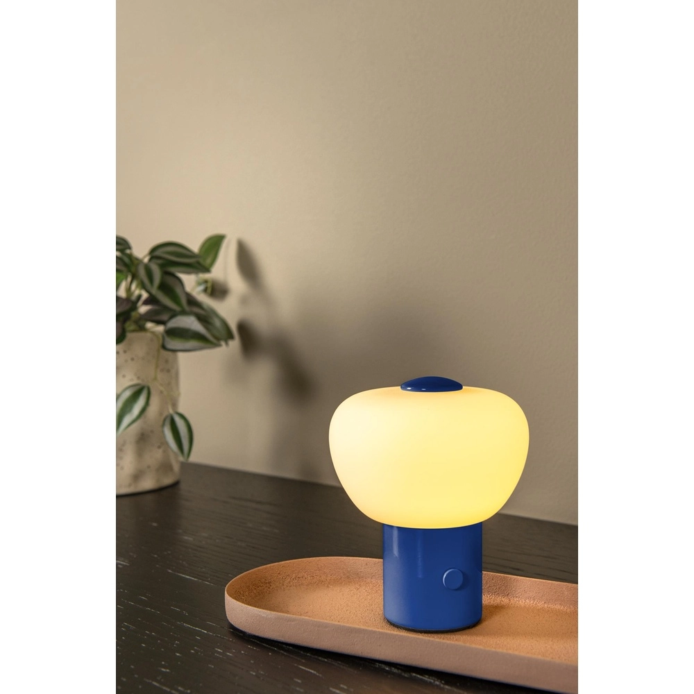 Tafellamp oplaadbaar Gustav blauw Lucide 5411212442031