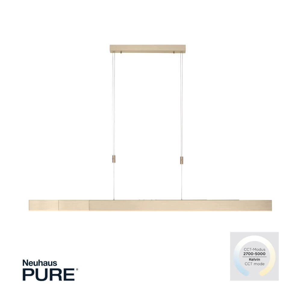 Led hanglamp Pure-Moto messing mat Paul Neuhaus 4012248363768