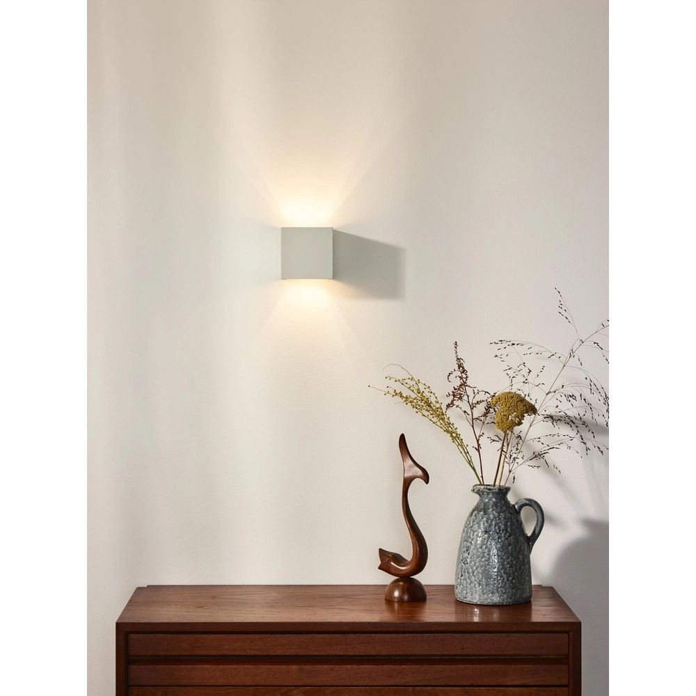 Vierkante wandspot Xio 2700K wit Lucide 5411212091895