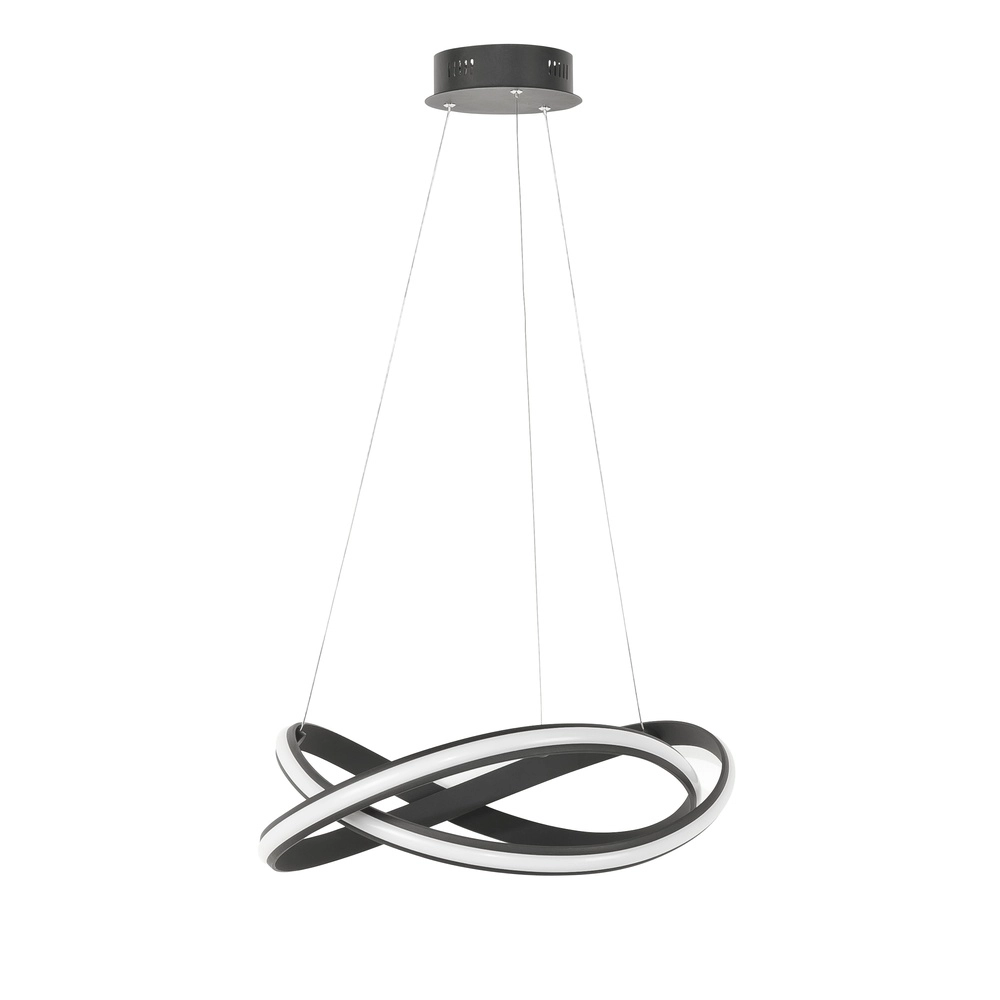 Hanglamp Waves design zwart Ø 55cm Hanglamp Waves design zwart Ø 55cm