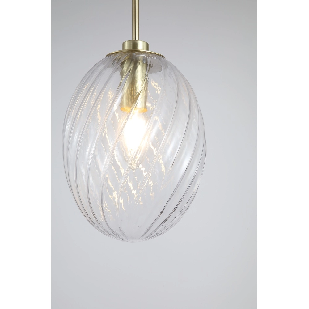 Hanglamp Whirl helder glas Searchlight 5053423301877