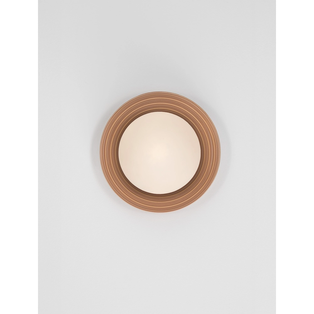 Wandlamp Orbique karamel Ø 22cm Lyora 5212017483898