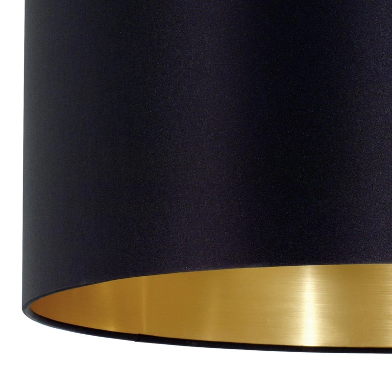 Landelijke hanglamp Maserlo 53cm zwart met goud Eglo 9002759316051