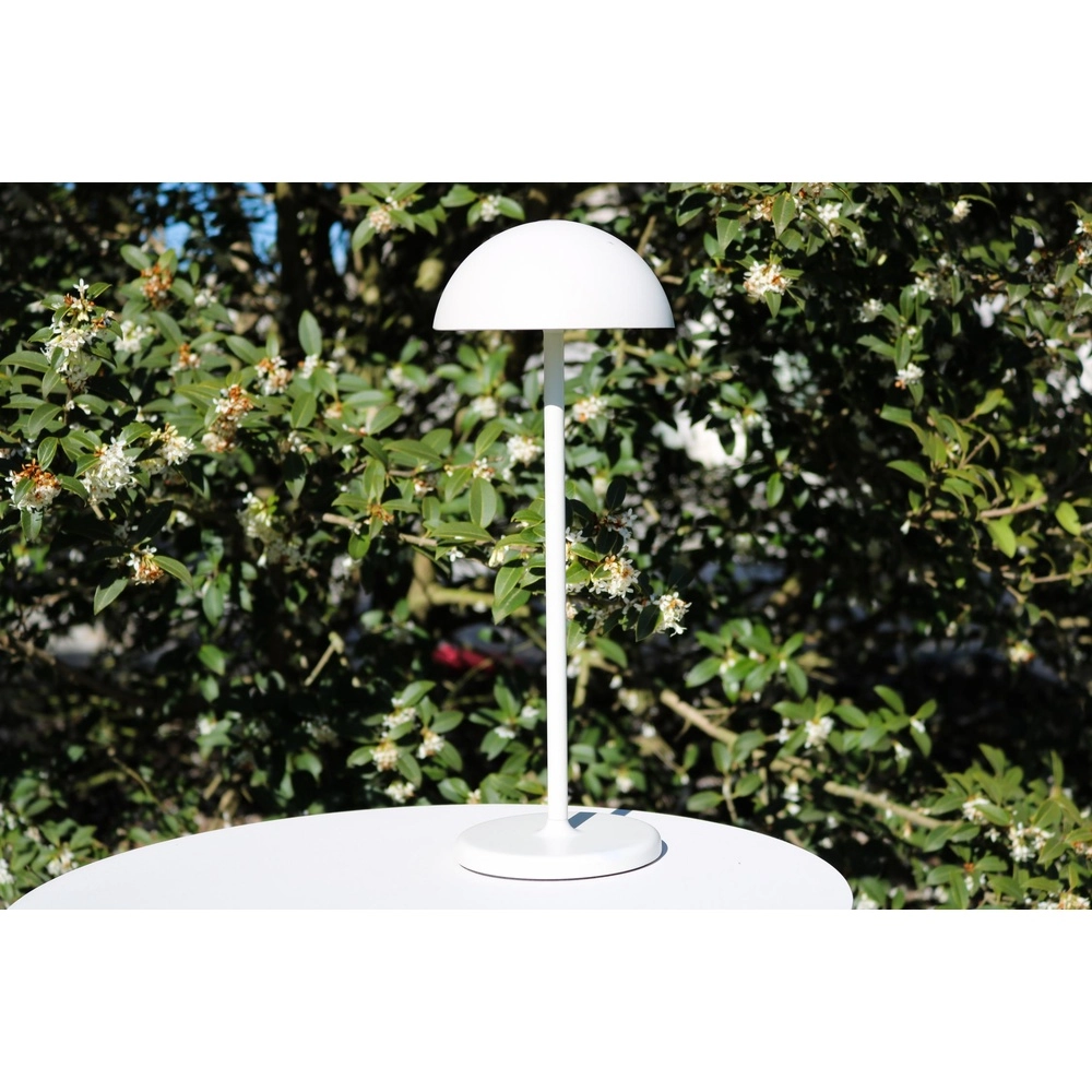 Oplaadbare tafellamp Joy IP54 wit Lucide 5411212151957
