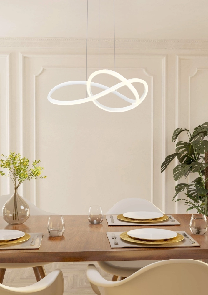 Design hanglamp Riaza wit Ø 83cm hoogte verstelbaar Stars of Light 9008606357697