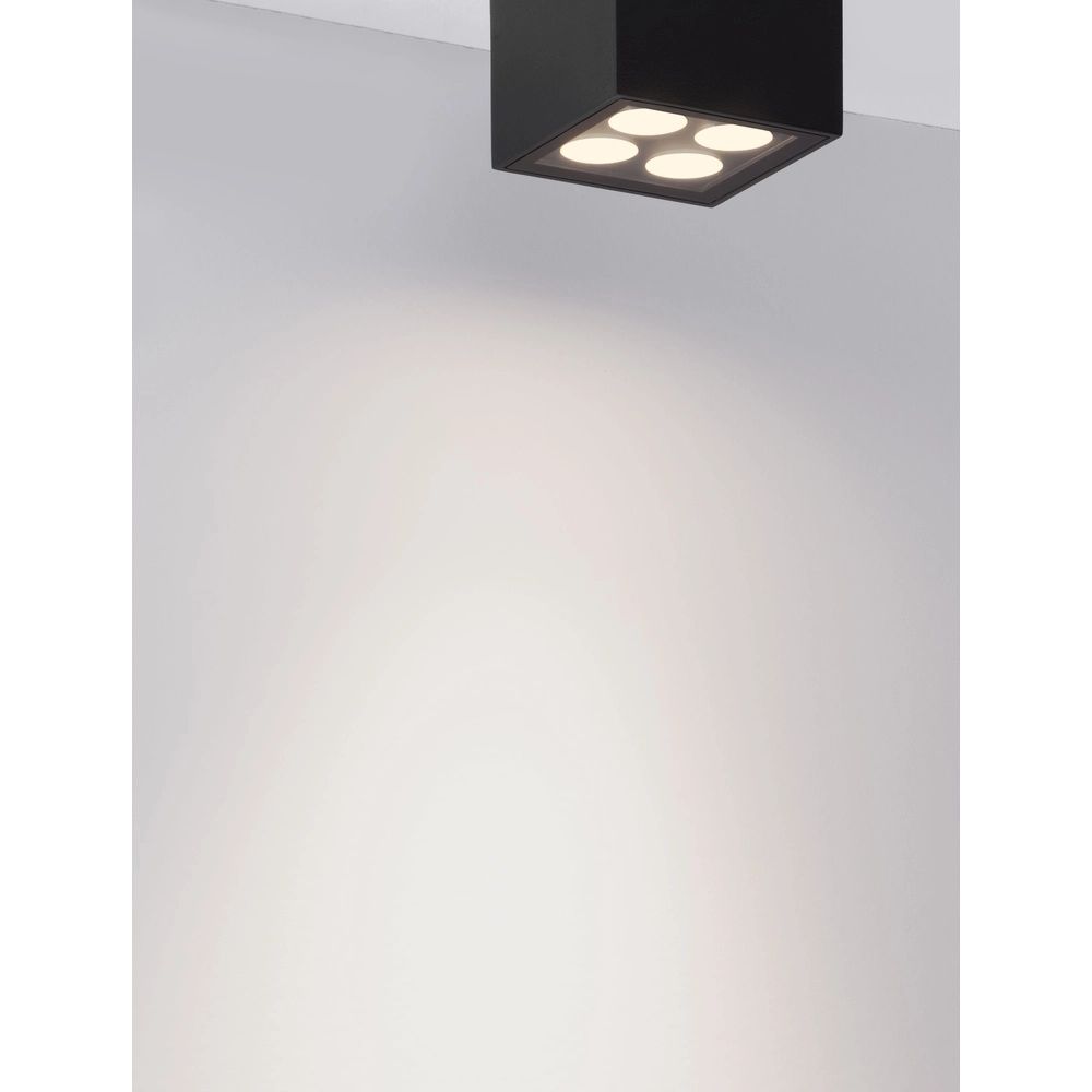 Plafondlamp Jax vierkant 8cm antraciet Lyora 5212017470591