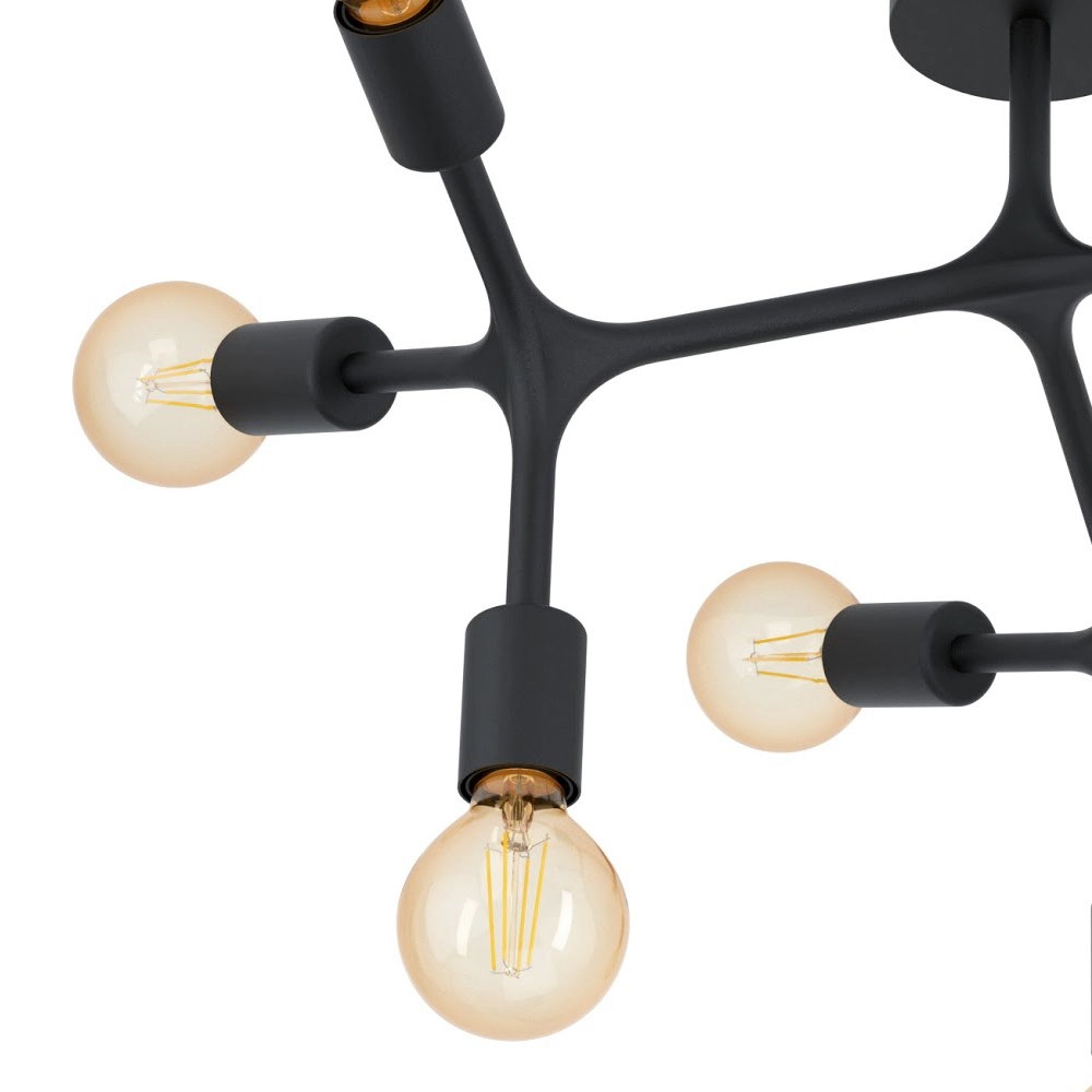 Slaapkamer plafondlamp Bocadella 1 spider Eglo 9002759983185