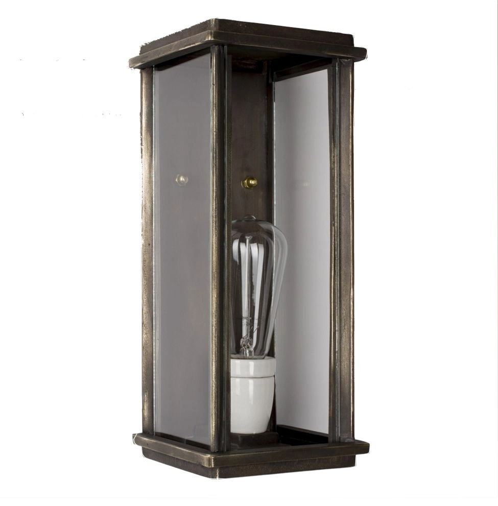 Stijlvolle buitenlamp Capital Bronsbruin