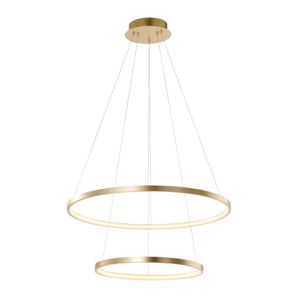 Ronde hanglamp Circle duo goud Ø 50cm Just Light 4043689960438