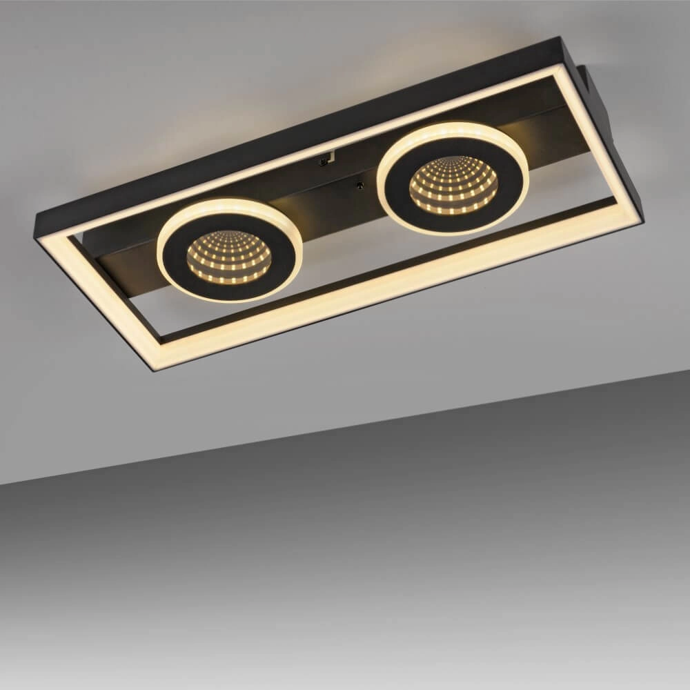 Rechthoekige plafondlamp Traforo dubbel Paul Neuhaus 4012248384893