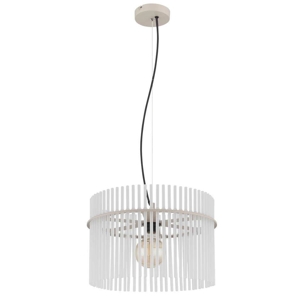 Hanglamp Gorley zand bruin met glas Ø 40cm Globo 9007371578702