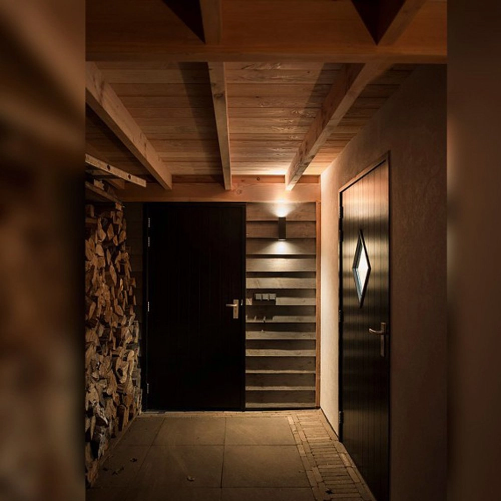 Up en downlight Kelvin Square muurspot zwart KS Verlichting 8714732745543